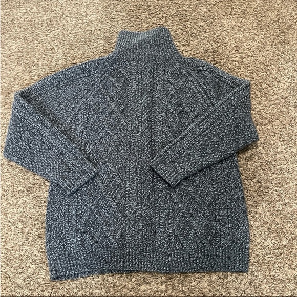 Aran sweater market Ireland 100% Marina wool full zip sweater size XL - Picture 3 of 5